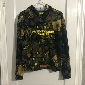Twenty One Pilots Trench Camo Hooded Sweatshirt Size Small